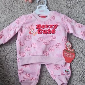 Strawberry Shortcake Pink Baby Outfit